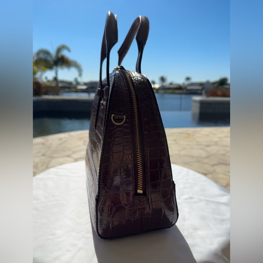 Kate Spade Croc-Embossed Satchel - Picture 4 of 13